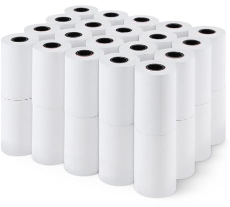 Amazon Basics Rouleaux de reçus en papier thermique, 57 x 40 mm, 40 rouleaux