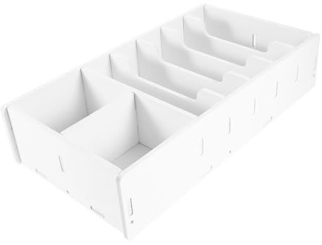 NUOBESTY Aufbewahrungsbox Mit Mehreren Fächern Für Büro Telefonbehälter Dokumentenbox Aktenordner Münzbox Etui Mit Rastern Klassenzimmer Organizer Schreibtischbehälter