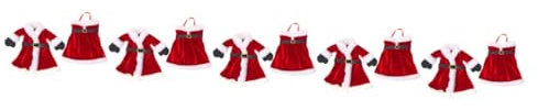 PRETYZOOM 10pcs Christmas Wine Bottle Covers Holiday Decorative Wine Bottle Sleeves Santa Bag