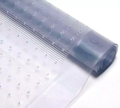 DUAYRA Vinyl Carpet Protector | Heavy Duty Clear Plastic Sheet | Waterproof Carpet Protector | Anti Slip Home Hallway Runner | Floor Mat Protection | Thick Film Roll | Non-Toxic | (4FT x 27'')