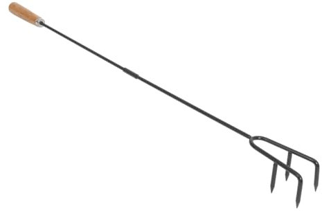 HOLIDYOYO Attizzatoio Per Braciere Da Esterno Attrezzatura Portatile Per Falò Utensili Resistenti Per Campeggio Pinze Per Carbonella Attizzatoio Da Campeggio Gancio Lungo Accessori Per Gesti