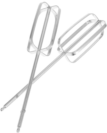 DINHEAROM Frusta Rotante per Uova in Acciaio 304, Set 2 Pezzi Ricambio per Sbattitore Elettrico da Cucina, Accessori per Impastatrici Dolci e Miscelatori Manuali