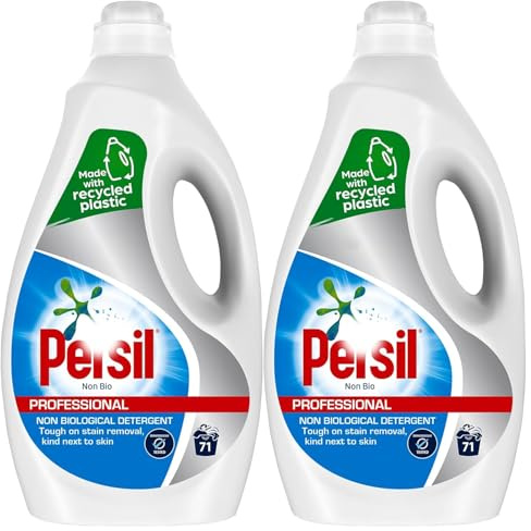 Parsil Non Bio Pro Formula Professional Liquid Detergent 5L Tough on Stains, Gentle on Skin, Hygienic Cleaning for Clothes, Laundry Liquid for Home & Commercial Use 71 Washes Pack of 2