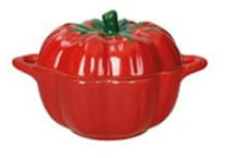 Brandani Mini Cocotte “Pomodoro” in Stoneware con coperchio 16×12,5×10 cm – Forno e lavastoviglie.