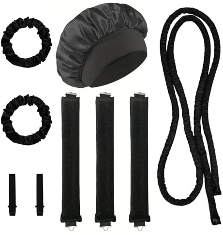 9 Stück Heatless Curls Band Set, Lockenband Über Nacht, Heatless Curls Dünn, Für Natürliche Locken Ohne Hitze, Ideal Für Reisen Und Tägliches Styling