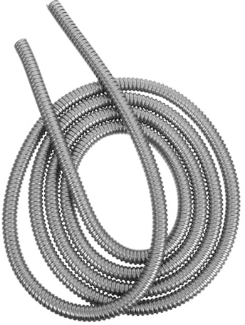 MUCKLILY Tubo Corrugato per Protezione Cavi Elettrici in Acciaio Inossidabile Guaina Flessibile Resistente e Durevole per Uso Interno ed Esterno