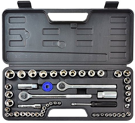Rolson 36159 52 pc 1/4 & 1/2 Dr. Socket Set