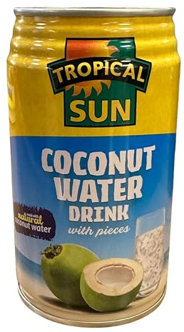 Tropical Sun Coconut Water with bits 330 ml (pack of 12)