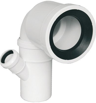 CURVA WC DX/SX 90X40 BIANC,PP