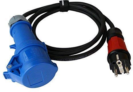 CEE Adapter 16A 0,33m 230V Stecker Caravan Camping Kupplung Stromadapter Adapterkabel 6503
