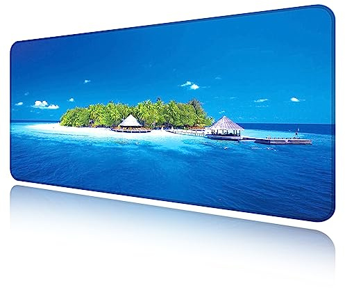 LL-COEUR XXL Gaming Mauspad Laptops Mouse Mat Schreibtischunterlage Office Desk Pad (Blau, 1200 x 500 x 2 mm)