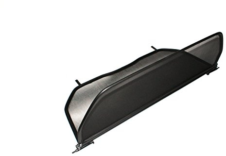 Tief-Tech Windschott für VW Golf 3+4 (1993-2002) - Klappbar - mit Schnellverschluss - Schwarz | Windabweiser | Windblocker | Wind Deflector