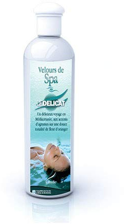 Camylle - Profumo per vasche idromassaggio Le Délicat - A base di oli essenziali per spa o vasche idromassaggio - Con aromi di agrumi e un morbido tono di fiori d'arancio- 500ml
