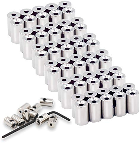 EuTengHao 60 Stück Pin Locks Pin Backs Locking Pin Backs Pin Keepers Locking Claps, Locking Pin Backs Keepers (9 mm x 5,5 mm, Silber)