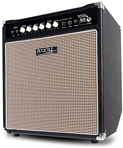 Rocktile BA-50 Lemmy Basscombo (50 Watt, Kickback-Gehäuse, 12 Speaker, mit Effektschleife und Limiter) schwarz