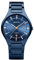 BERING Herren Quarz Uhr | Armbanduhr 39 mm blaues Titangehäuse und blaues Zifferblatt | Titanband mit Titanelementen | 5 ATM | 11739-797