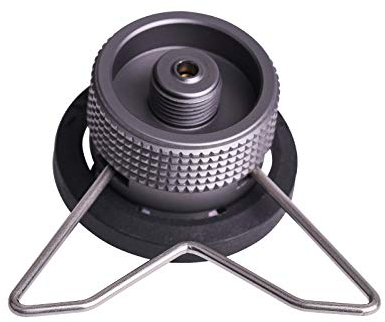 camping moon Abschließbarer Konvertieradapter, für Düsenflaschentyp/Butangaskartusche/Kanister auf Schraubartgas/Lindal-Ventilkanister (Z10)