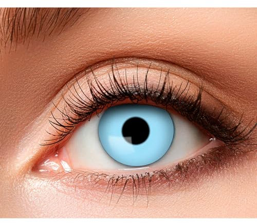 Boland - Lentilles de contact colorées sans correction, 2 lentilles hebdomadaires, Carnaval, Fête à thème, Halloween