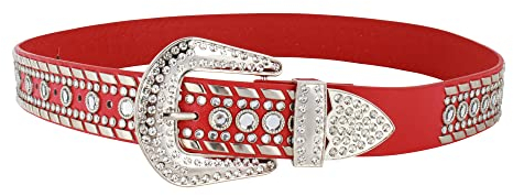 MEGAUK Damen Punk Gürtel Nietengürtel Hip Hop Gürtel Rock Gürtel Nieten Ledergürtel Gotischer Gürtel Vintager Gürtel für Gothic-Outfits Jeans Hosen