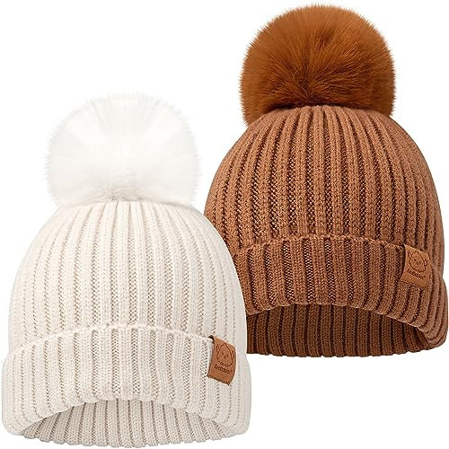 2-pack babyhattar, babymössor för flickor, pojkar - småbarnshatt, nyfödda hattar, mössor bebisar, baby flicka hattar, baby pojke hattar, spädbarn hatt baby mössa, barnhatt, småbarn pojke hatt, småbarn