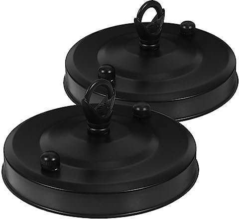 Veemoon 2pcs Chandelier Ceiling Plate Ceiling Light Cover Plate Replacement for Home Decor Corridor Restaurant