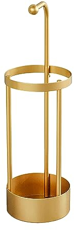 HUHJYUGE Regenschirmstander Modern, Schirmstander Regenschirm Metall mit Wasserauffangschale, Freistehender Aufbewahrung für Schirm Cutout-Design, für Eingangsbereich, Flur (Gold)