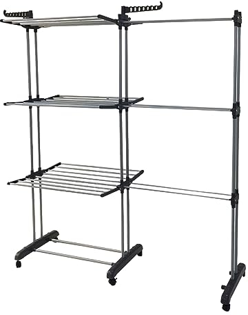 Kosmi Séchoir à Linge Étendoir Pliable et Extensible avec Grande Capacité de Séchage