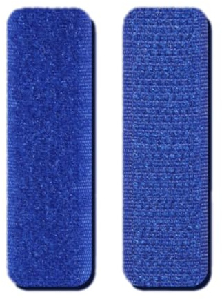 Wambere 20 Stück 2cm × 7cm Klettband Extra Stark,Klettband zum Nähen,Doppelseitiges Klettverschluss Stoff Klettstreifen,für DIY Kunsthandwerk Basteln Schuhe Kleidung Dekorieren,Dunkelblau