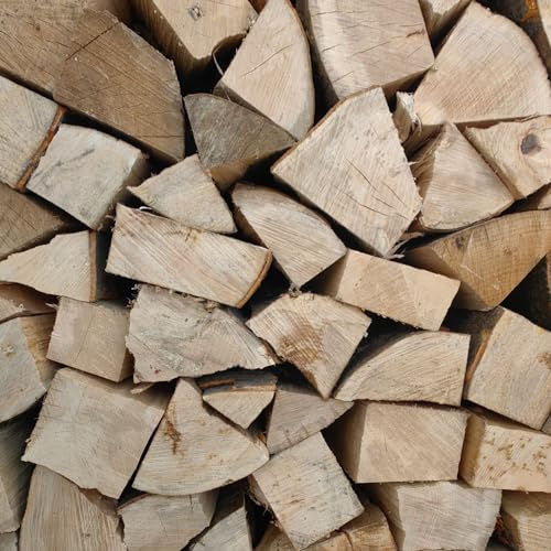 Ekved 100 % ek, ved 33 cm, färdig för spis, eldstad, eldstad, lägereld, ved, kaminved, grillved (300 kg) (300 kg)