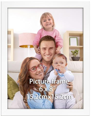 Giftgarden Marco 15x20 cm Blanco para Decoración de Pared y Decoración Hogar, Marcos para Cuadros 15x20 Documentos, Diseño Elegante y Delgado para Exposición en Pared o Mesa, Individual.