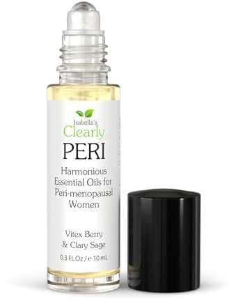 PERI Roll-On Aromathérapie Femme | Mélange d’Huiles Essentielles Sauge Sclarée, Vitex & Néroli | Parfum Bien-Être Féminin | Vegan