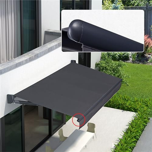 Tende Da Sole Retrattili Per Il Patio, Luce LED Tende Da Sole Motorizzate Elettriche Automatiche Retrattili A Mezza Cassetta Finestra Porta Parasole Riparo Tettoia Motorizzata Alluminio,B,2M*1.5M