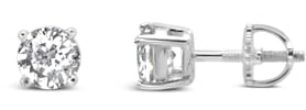 ARS-ARGENTI funkelnder Ohrstecker Brillanzschliff Tiffany-Fassung Sterling Silber Zirkonia weiß edel & anmutig Schmuck Geschenk Damen Mädchen 5 mm hochwertig hypoallergen