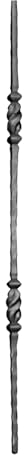 shivler Zaunelemente Gartentor Metallzaun Zäune Zaundekoration Zaunpfosten Balkonverkleidung Set Verschiedene Muster (1000mm - 11.037/2 Stück)