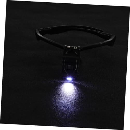 Ipetboom Occhiali Ingranditori Led Con Specchio Ergonomico Lenti Intercambiabili e Supporto Per Nasino Per Estetiste e Lavori Di Precisione