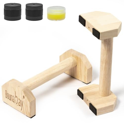 Parallettes Bars, Liegestützständer für Handstände, Planche Dips, Calisthenics, Krafttraining Parallelstangen (30 x 13 x 9 cm)