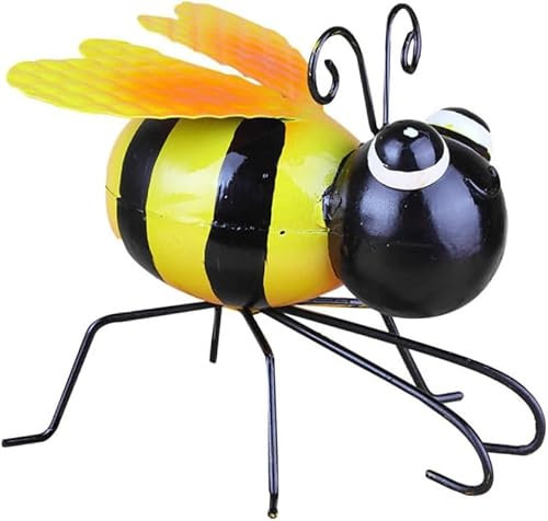 ZCCZJS décor à la Maison Moderne Fer Abeille Pendentif Jardin Scène Disposition Abeille Rustique Abeille Ornement Jour Fête Décoration Miel Décor Jaune Cadeaux pour Les Couples