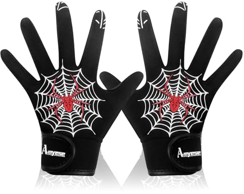 AMYESE Guanti da baseball per bambini, traspiranti, elastici, con presa salda, guanti da baseball, per bambini, ragazze, ragazzi, giochi di allenamento