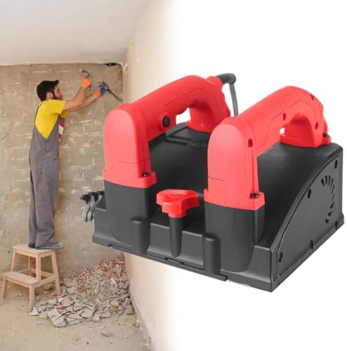 Electric Wall Planing Machine, Modern Style Integrated Molding Concrete Shovel Shovel Wall Machine, Electric Power Shovel Wall Machine with Vacuum Cleaner