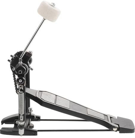 Vaguelly Schlagzeug-single-kick-pedal Aus Aluminiumlegierung Mit Kettenantrieb Fußpedal Für Elektronische Schlagzeuge Akustik-trommeln Schlagzeugzubehör Anti-rutsch-design