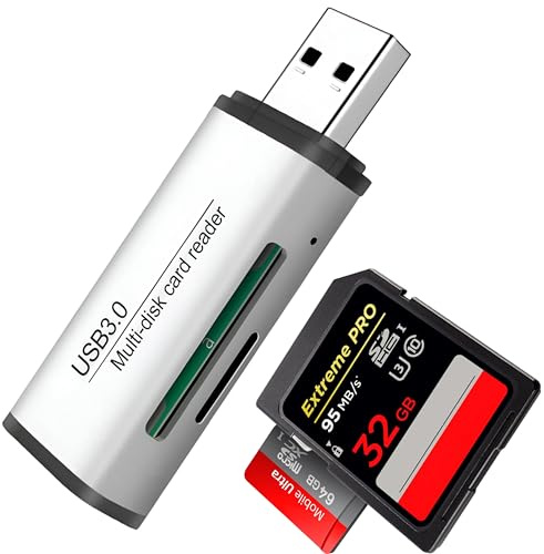 Lector de Tarjetas SD/Micro SD 3.0 - Adaptador USB Pendrive Card Reader Compatible con SD/SDXC/SDHC/TF/UHS-I, PC, Teléfonos,Tablets. para iPhone 15/16 Pro MAX, MacBook Air/Pro, Galaxy S25, ST2