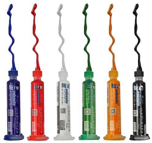 VOBOR Tinta de Máscara de Soldadura de Curado con luz UV, Alto Aislamiento, Multicolor, para PCB BGA Reparación de Placas de Circuito
