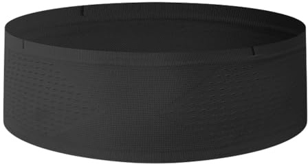 TONGIHS 1 Pieza Cinturón de Cintura, para Caminar, Viajar, Negro | Nailon,35cm de contorno de cintura,13cm de ancho,4 bolsillos,Ligero, Cómodo,Absorbe la humedad,evacua el sudor,para Móvil