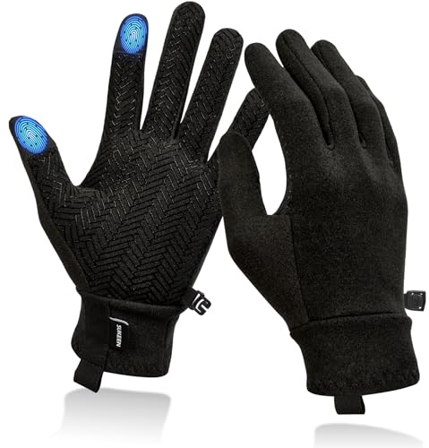 Sukeen Lightweight Running Gloves for Men Women Touchscreen Anti-Slip Sports Gloves Winter Warm Gloves for Cycling, Driving