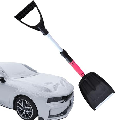 doyandader Pala da Neve Portatile per Auto | 71 – 86 cm Estensibile Pala telescopica compatta, con Maniglia, per Camion, SUV, ATV, Parabrezza, Campeggio