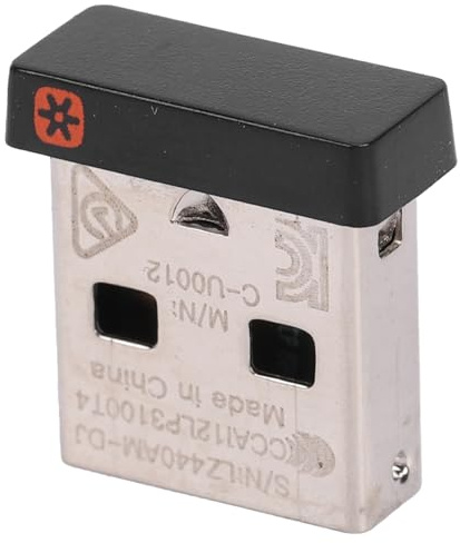 Sxhlseller Adaptador Receptor USB Inalámbrico para Teclado de Ratón Unificador, Conecta hasta 6 Dispositivos, Reemplazo de Dongle USB de 2,4 GHz, Alcance Estable de 10 M, Receptor