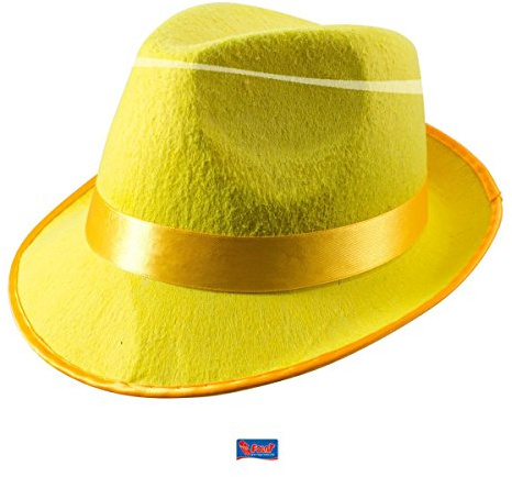 Folat 24051 Tribly Party Hut Deluxe - Classic, Neon Gelb, Einheitsgröße