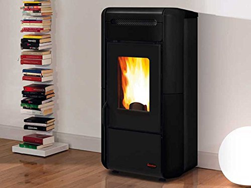 Extra Flame acqua fuehrender stufa pellet 18,8 KW Extra Flame Giordana Idro, Nero