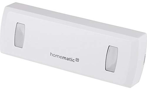 Homematic IP Smart Home Durchgangssensor mit Richtungserkennung, 3 V, weiße + braune Abdeckung im Lieferumfang enthalten, Bewegungserkennung, Energie sparen, 151159A0