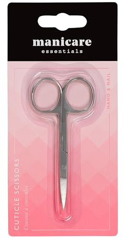 Manicare Forbici per cuticole, professionali in acciaio inox giapponese, punte curve affilate, tagliano unghie, cuticole e pelle morta, forbici di bellezza per tagliare sopracciglia, peli del naso,